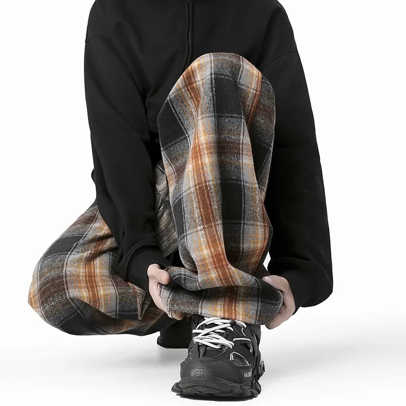 MXDT Casual Pants Unisex Brown-2