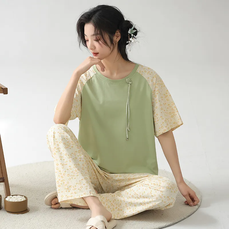 FENTENGCARE Pajama Set Women's Apricot-4