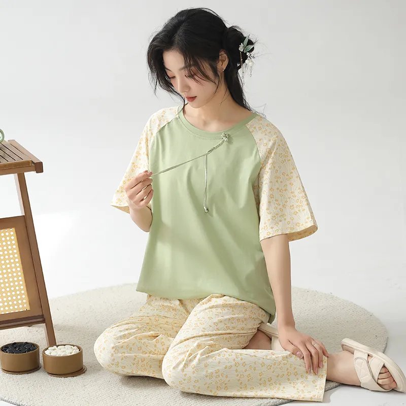 FENTENGCARE Pajama Set Women's Apricot-5