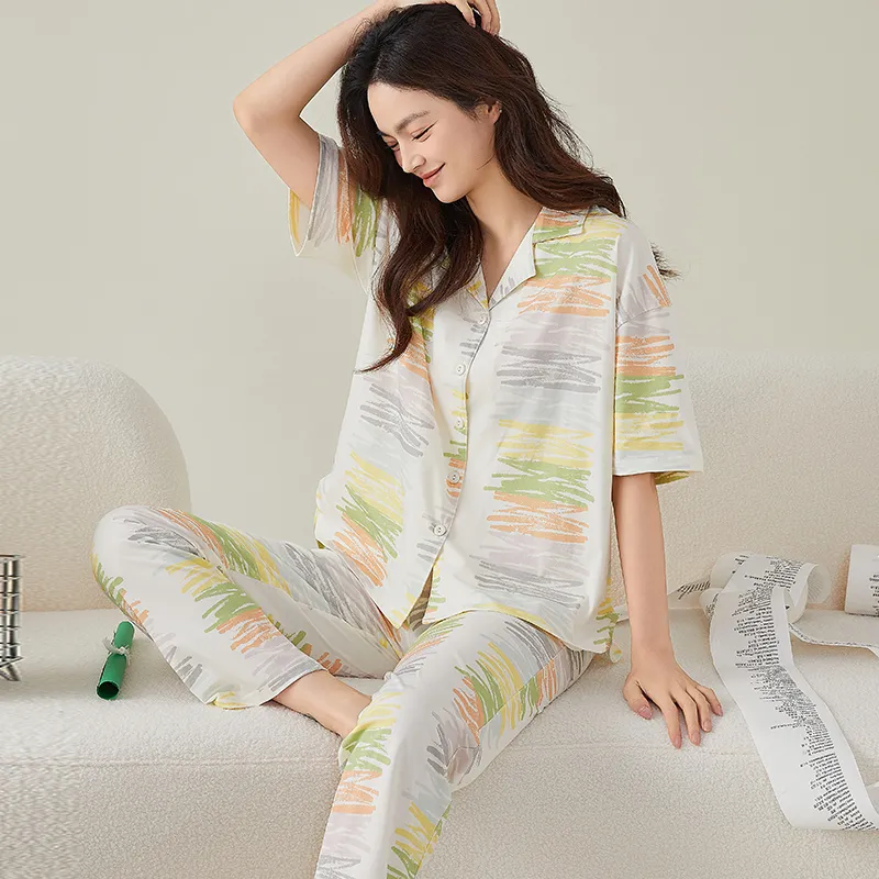 FENTENGCARE Pajama Set Women's Apricot-3