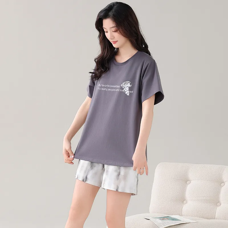 FENTENGCARE Pajama Set Women's Gray-7