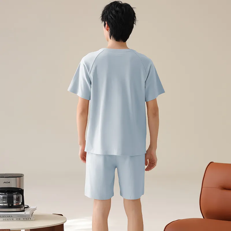 FENTENGCARE Pajama Set Men's Sky Blue-7