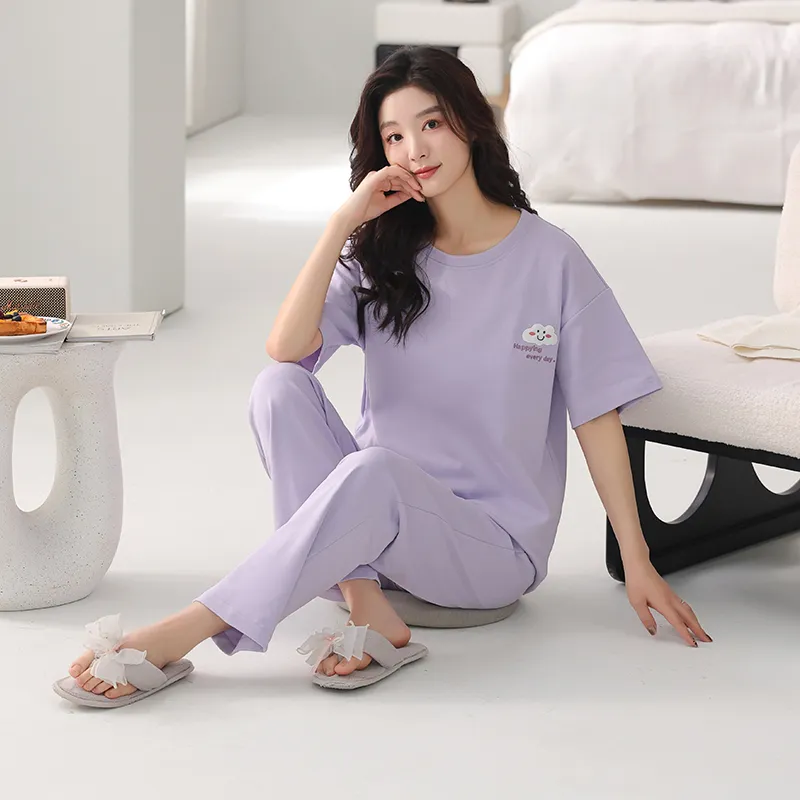 FENTENGCARE Pajama Set Women's Violet-5