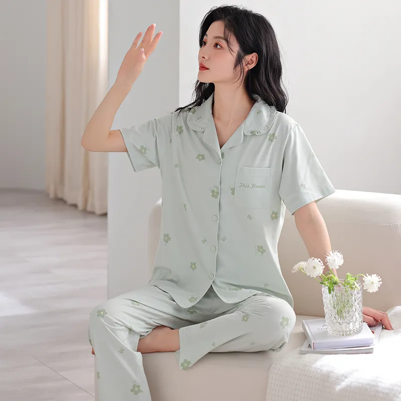FENTENGCARE Pajama Set Women's Teal-4