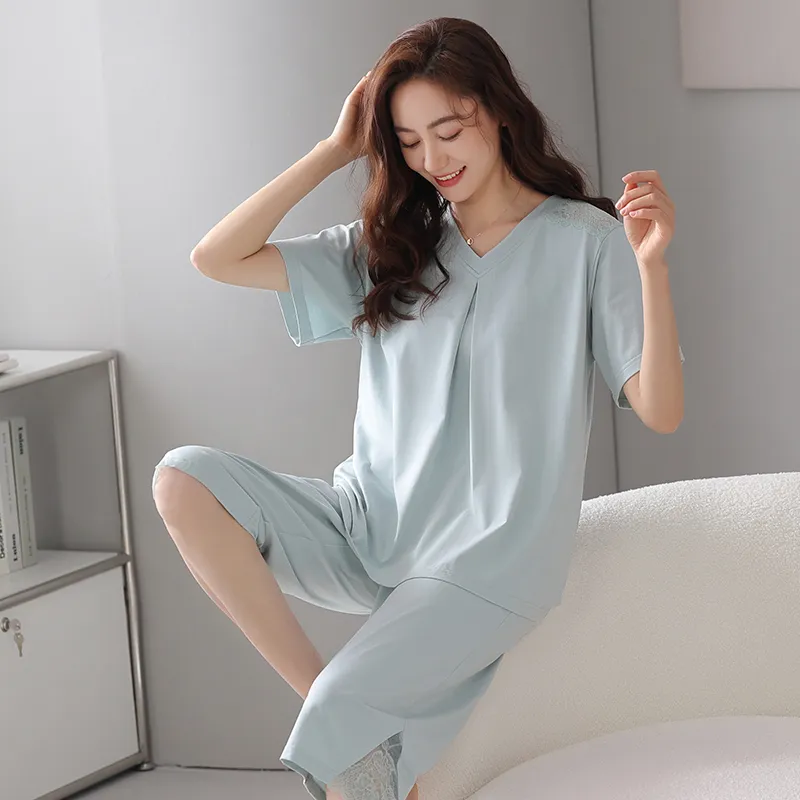 FENTENGCARE Pajama Set Women's Teal-4