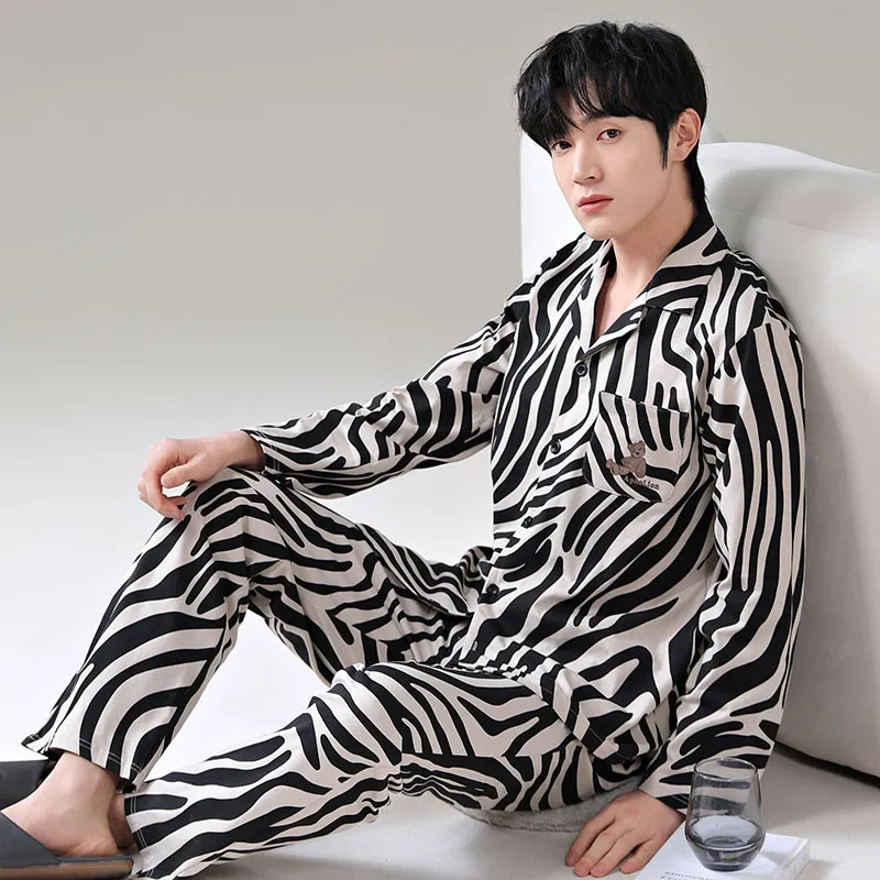 FENTENGCARE Pajama Set Men's Black-1