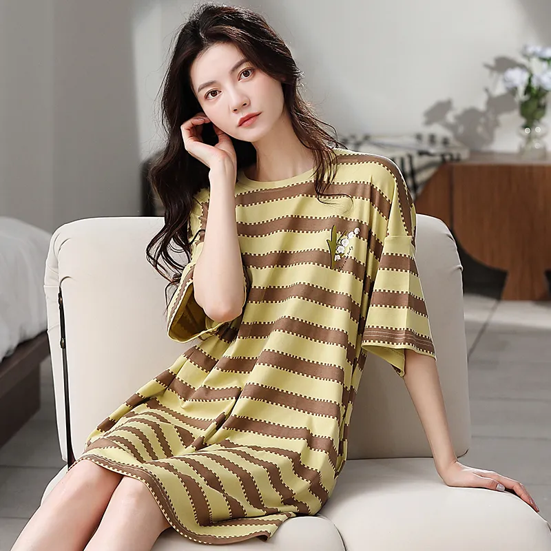 FENTENGCARE Nightgown Women's Sunflower-1