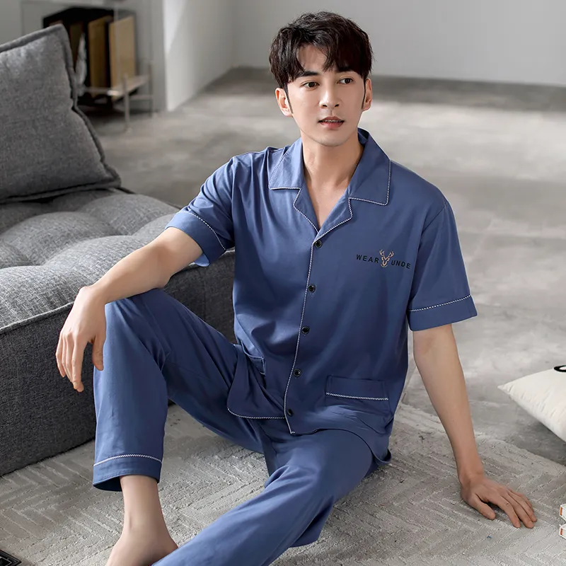 FENTENGCARE Pajama Set Men's Dodger Blue-7