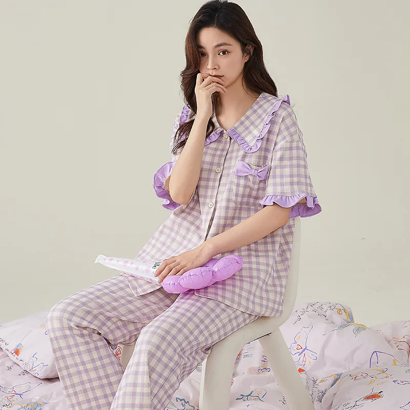 FENTENGCARE Pajama Set Women's Violet-4