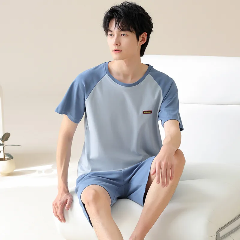 FENTENGCARE Pajama Set Men's Dodger Blue-3