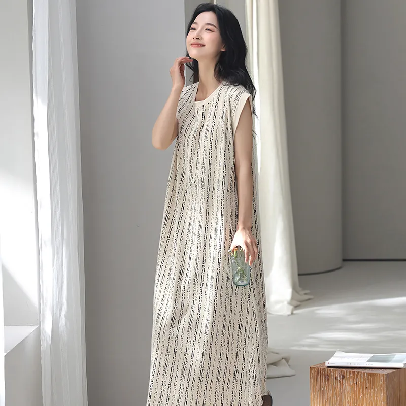 FENTENGCARE Nightgown Women's Apricot-6