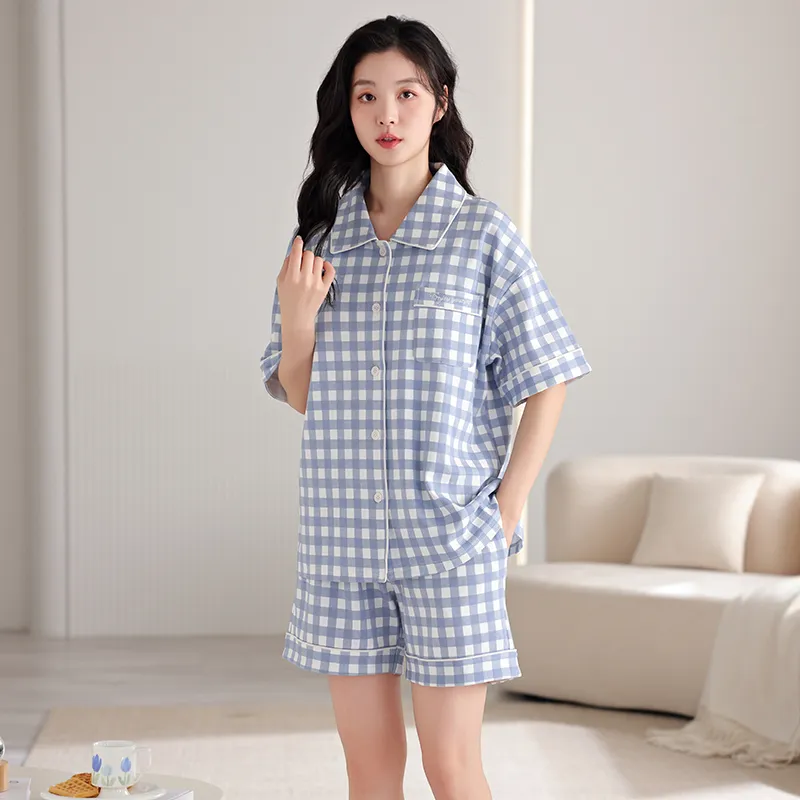 FENTENGCARE Pajama Set Women's Dodger Blue-6