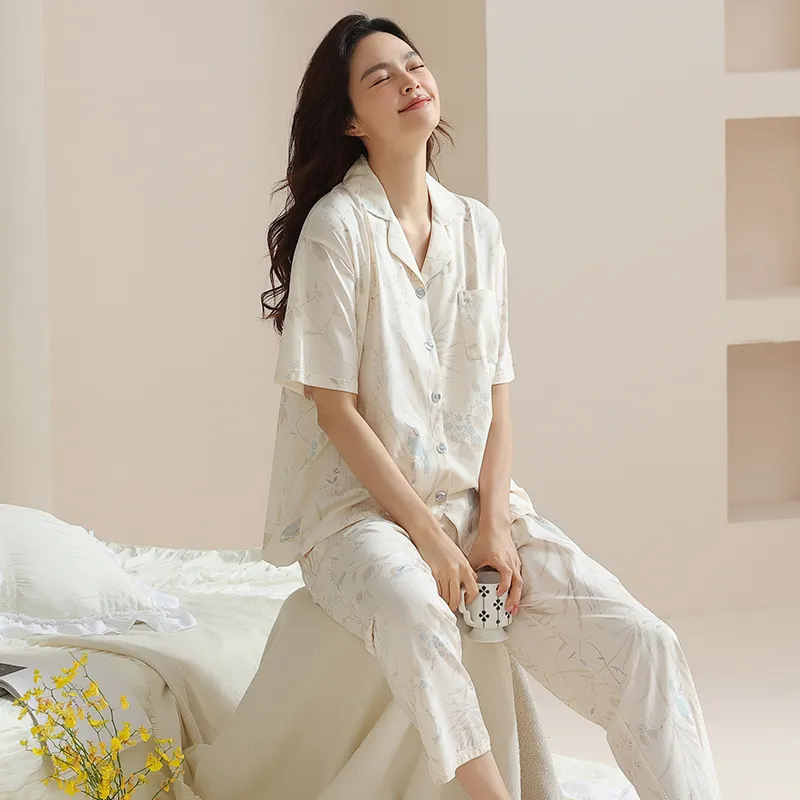 FENTENGCARE Pajama Set Women's Apricot-5