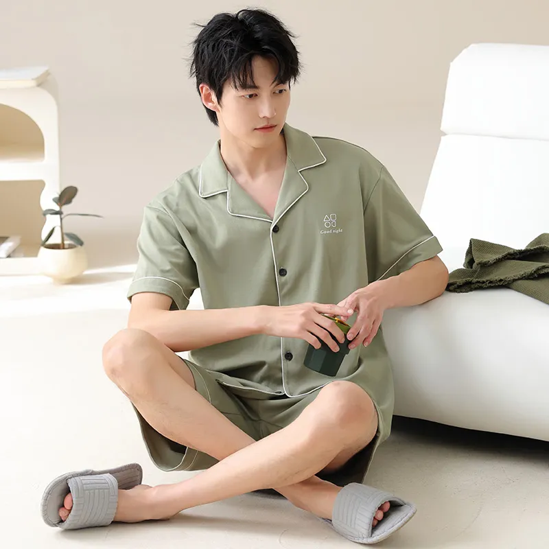 FENTENGCARE Pajama Set Men's Matcha-2