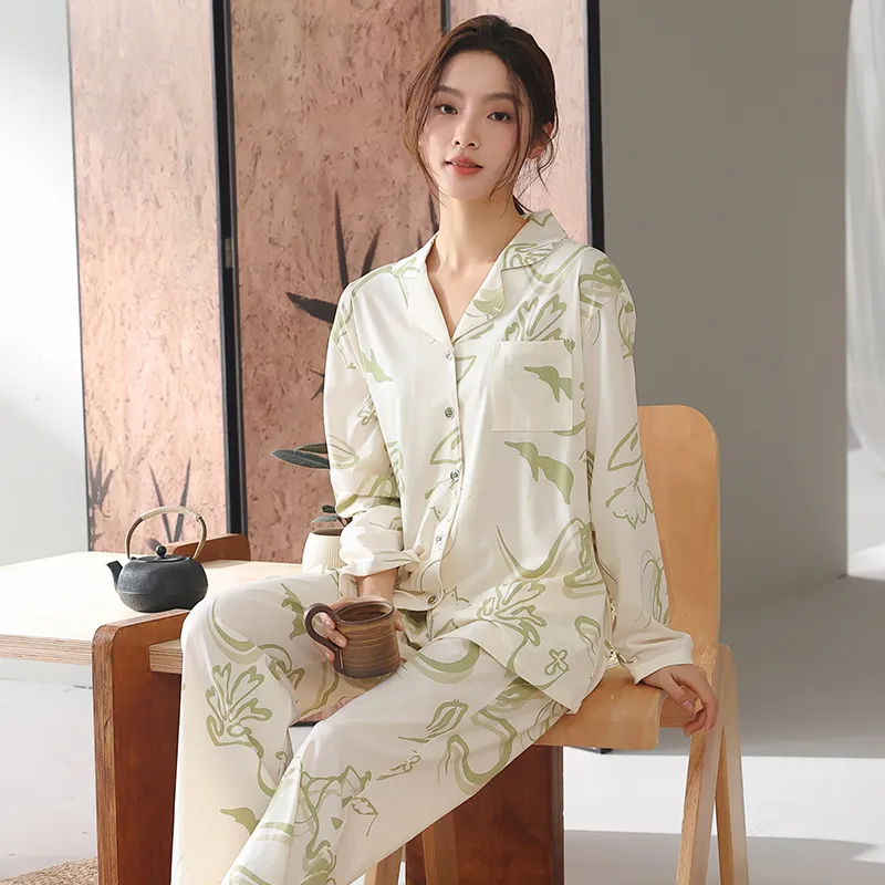 FENTENGCARE Pajama Set Women's Apricot-7