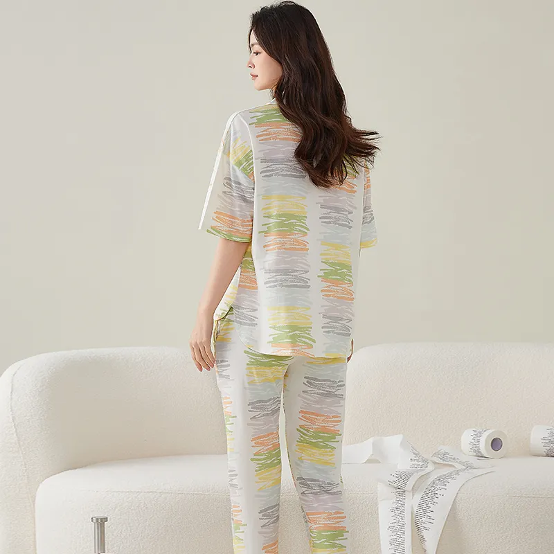 FENTENGCARE Pajama Set Women's Apricot-7
