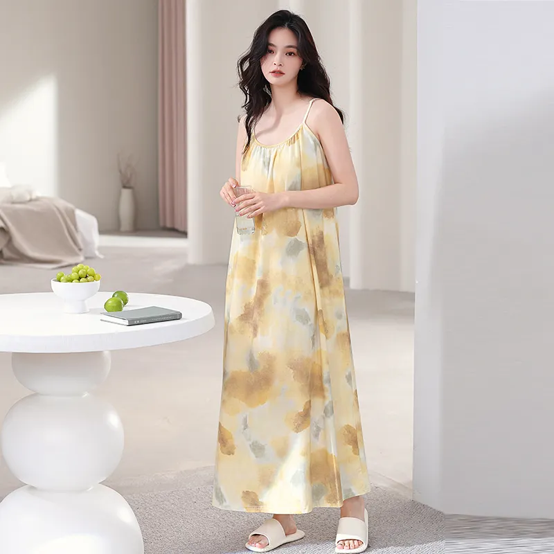 FENTENGCARE Nightgown Women's Gold-6