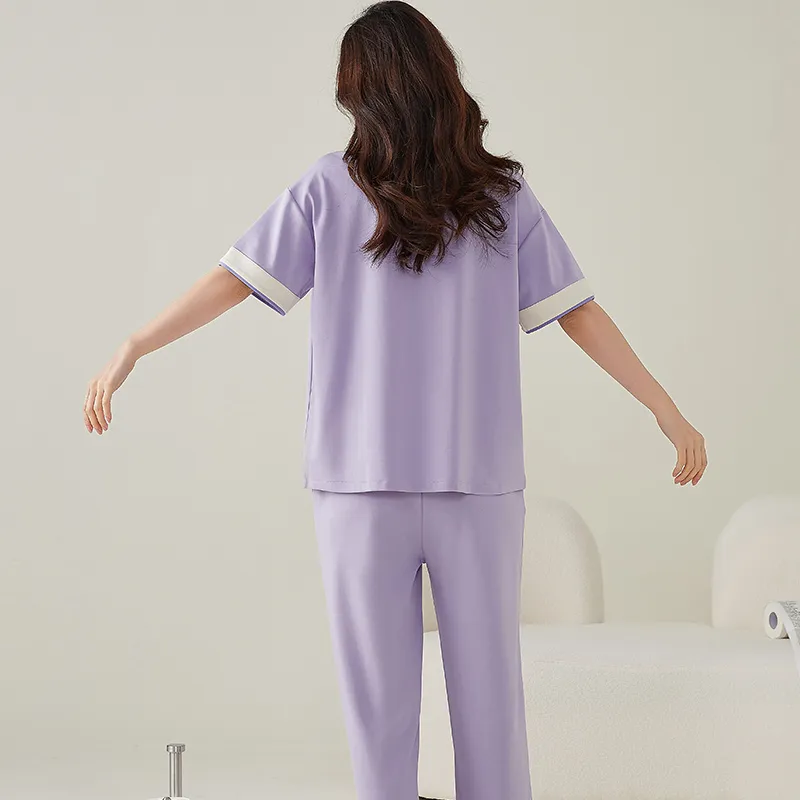 FENTENGCARE Pajama Set Women's Violet-7