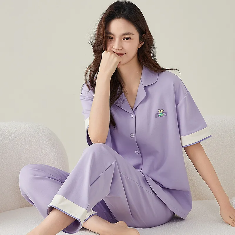 FENTENGCARE Pajama Set Women's Violet-1