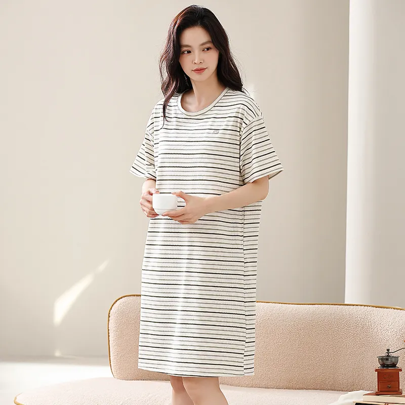 FENTENGCARE Nightgown Women's White-1