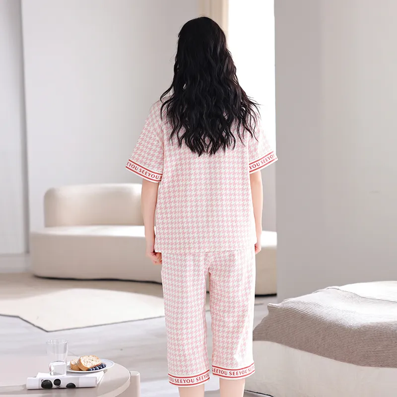 FENTENGCARE Pajama Set Women's Peach-2