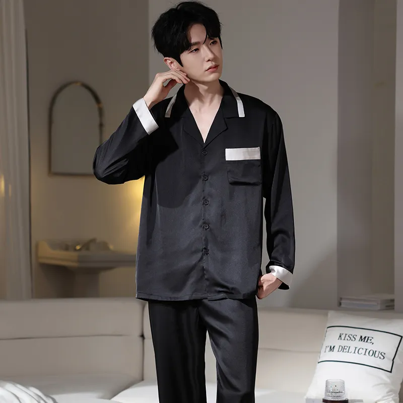 FENTENGCARE Pajama Set Men's Black-2