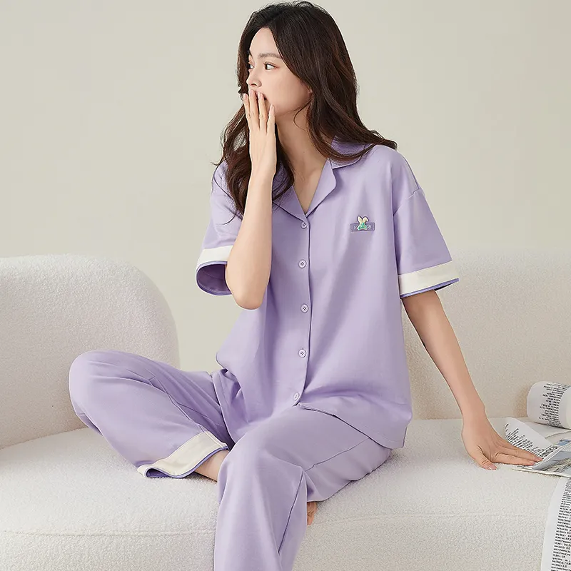 FENTENGCARE Pajama Set Women's Violet-4