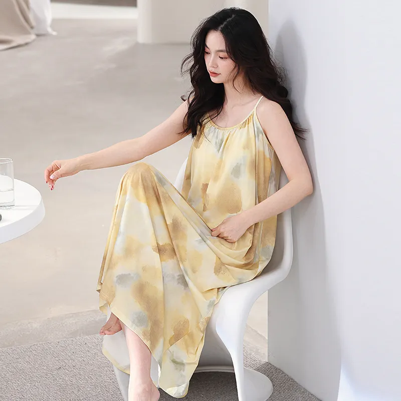 FENTENGCARE Nightgown Women's Gold-7
