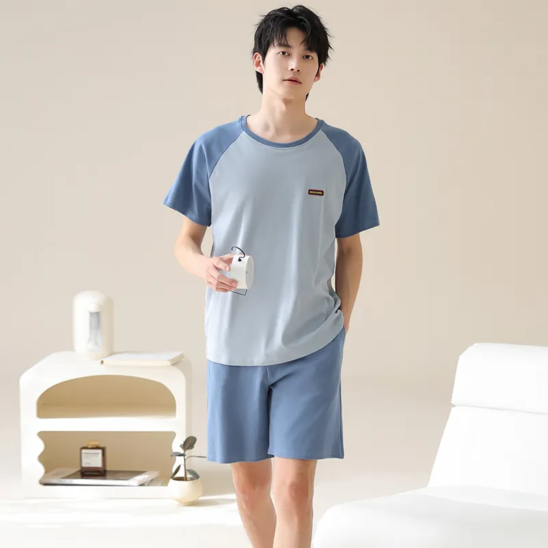 FENTENGCARE Pajama Set Men's Dodger Blue-6