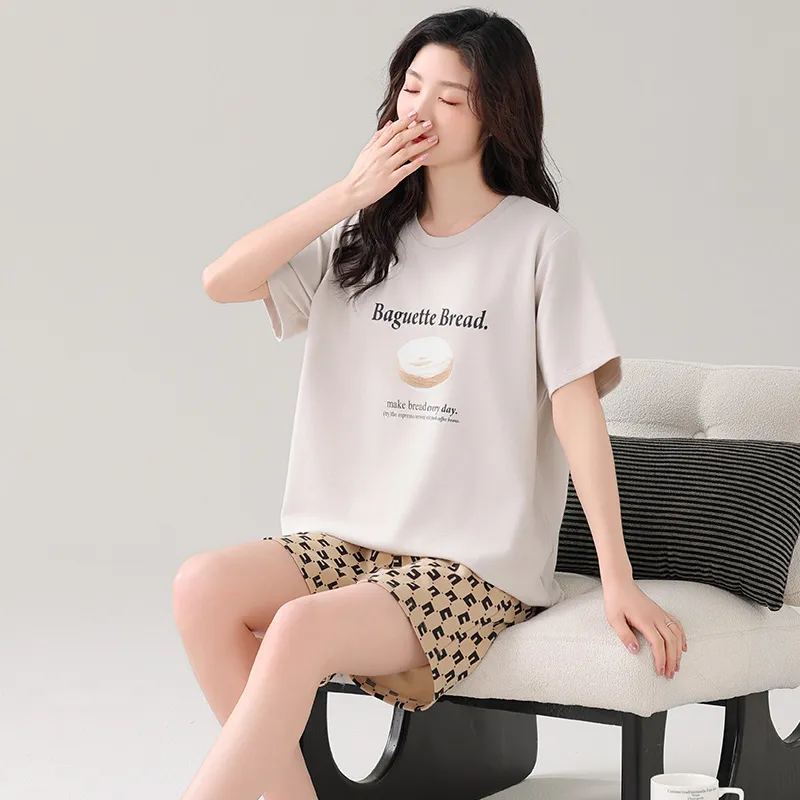 FENTENGCARE Pajama Set Women's White-2