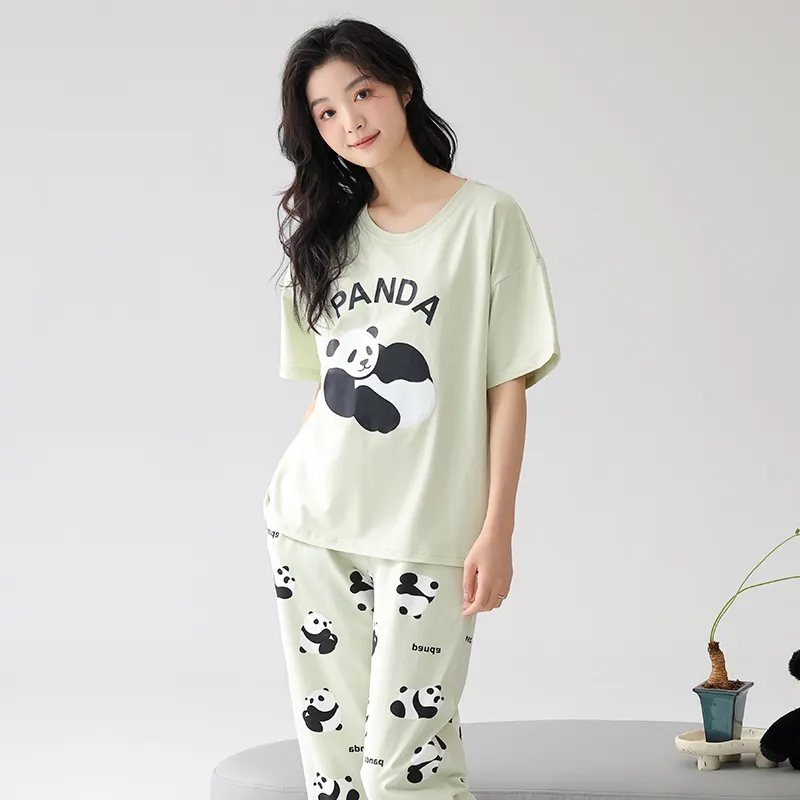 FENTENGCARE Pajama Set Women's Light Green-2