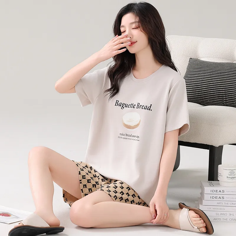 FENTENGCARE Pajama Set Women's White-5