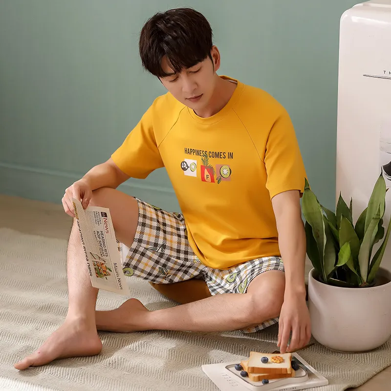 FENTENGCARE Pajama Set Men's Sunflower-5