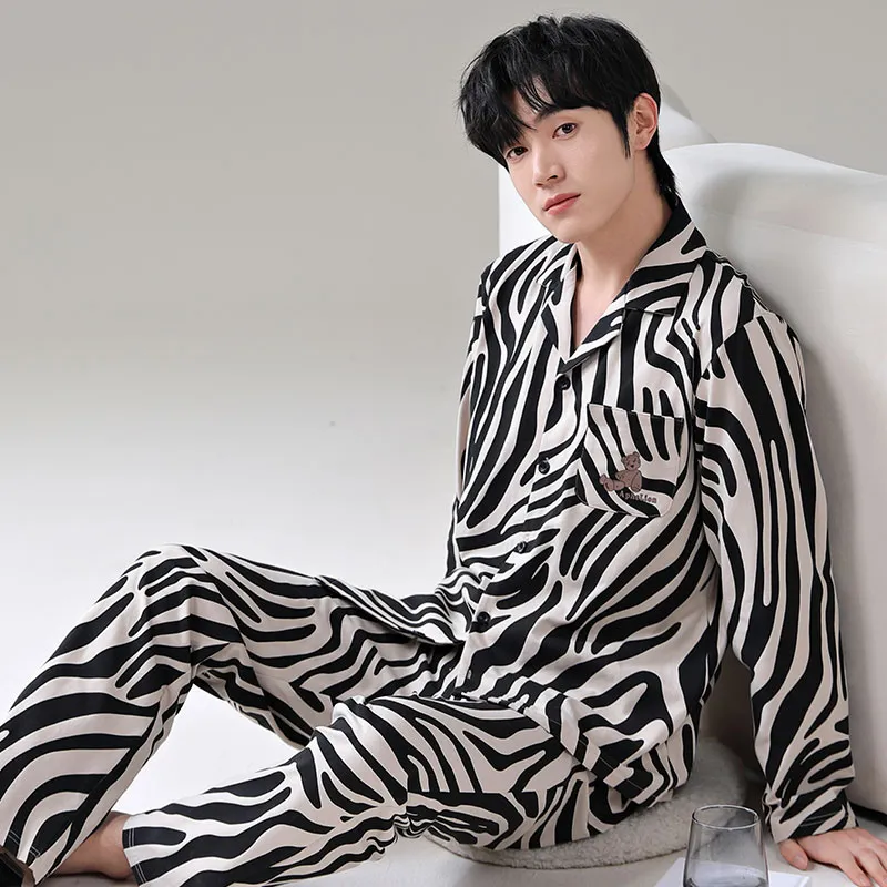 FENTENGCARE Pajama Set Men's Black-3