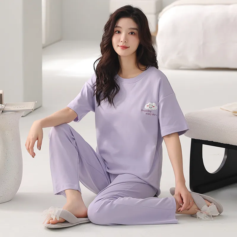 FENTENGCARE Pajama Set Women's Violet-2