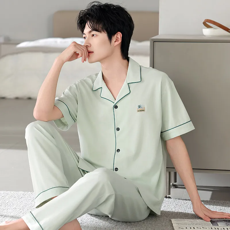 FENTENGCARE Pajama Set Men's Teal-1