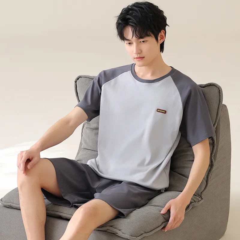 FENTENGCARE Pajama Set Men's Gray-1