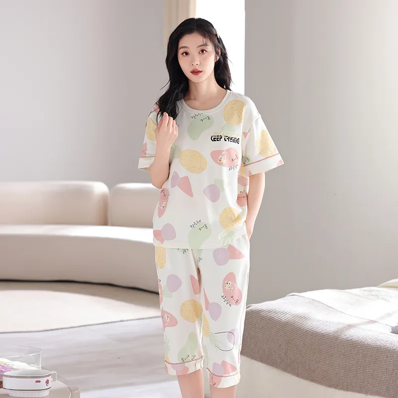 FENTENGCARE Pajama Set Women's Apricot-2