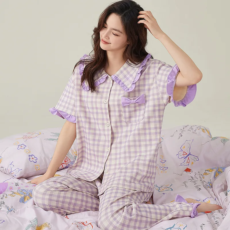FENTENGCARE Pajama Set Women's Violet-1