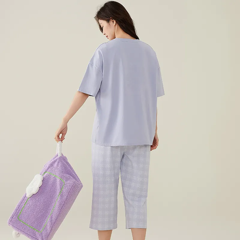 FENTENGCARE Pajama Set Women's Violet-7