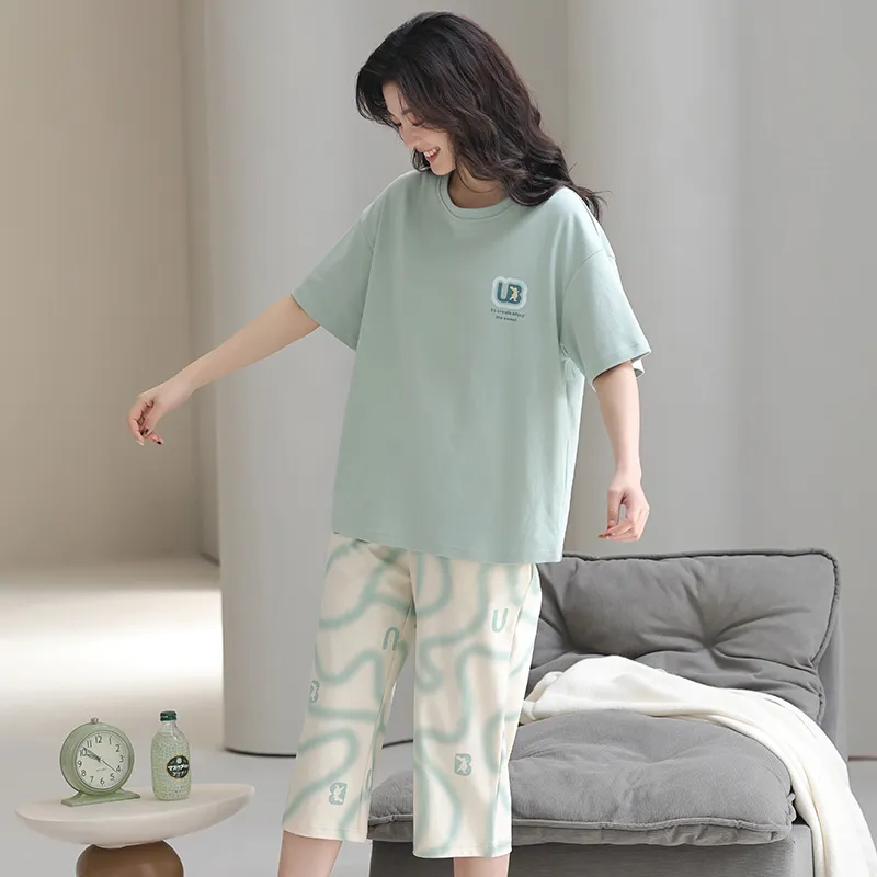FENTENGCARE Pajama Set Women's Teal-1