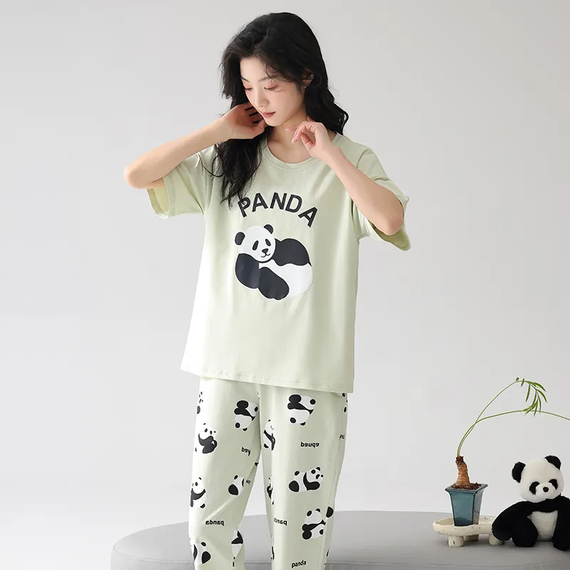 FENTENGCARE Pajama Set Women's Light Green-1