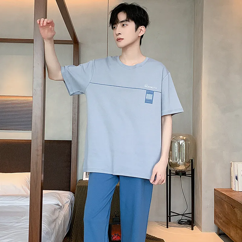 FENTENGCARE Pajama Set Men's Dodger Blue-6