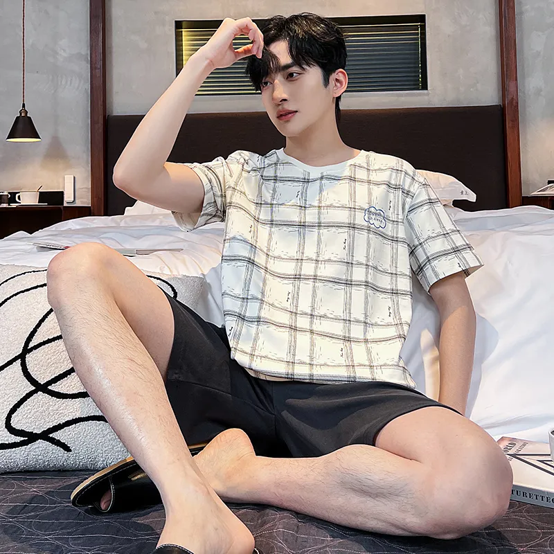FENTENGCARE Pajama Set Men's Dark Gray-5