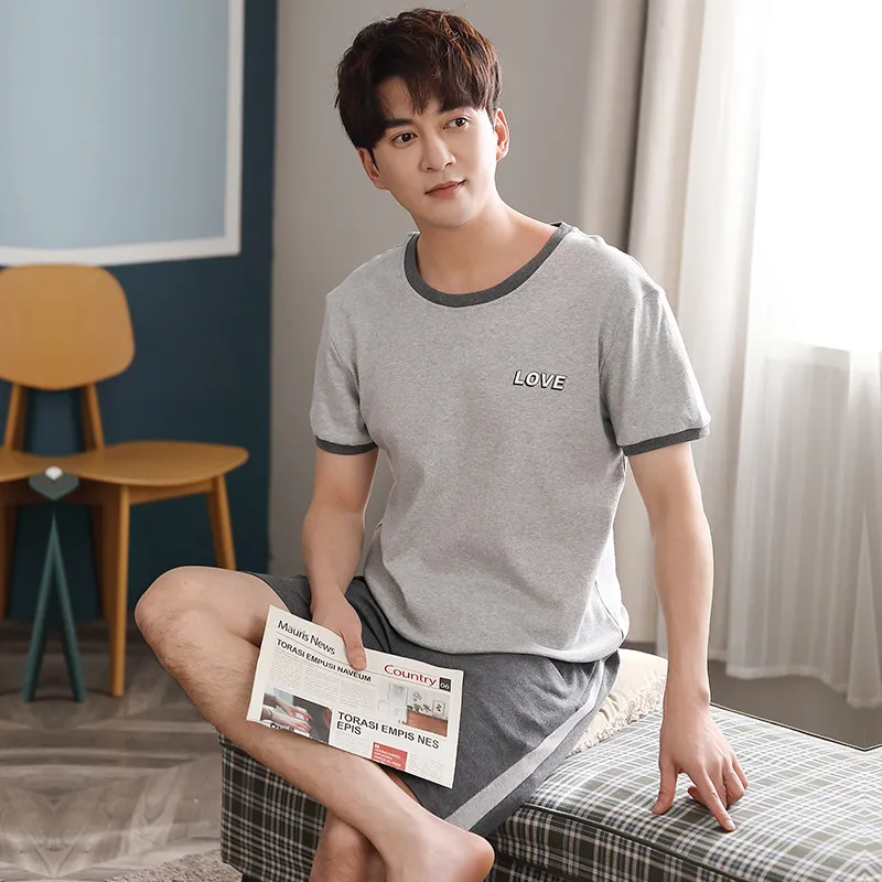 FENTENGCARE Pajama Set Men's Gray-6