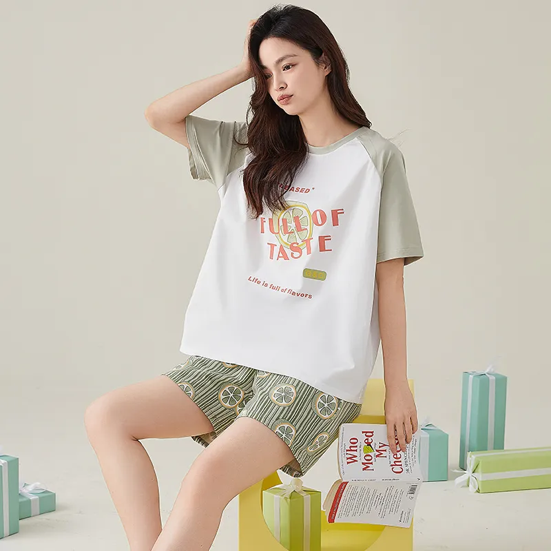FENTENGCARE Pajama Set Women's Olive-5