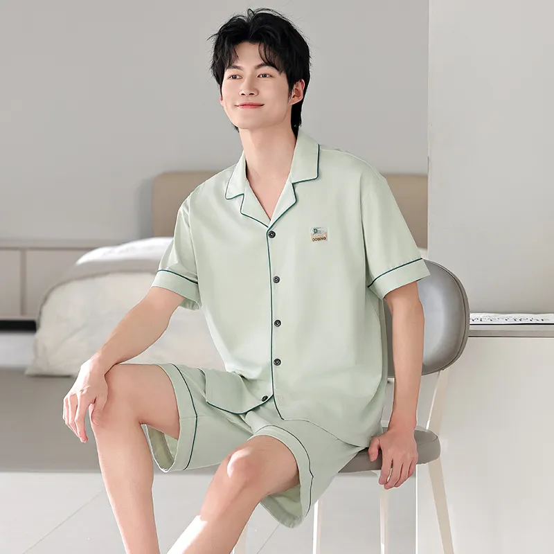 FENTENGCARE Pajama Set Men's Teal-5