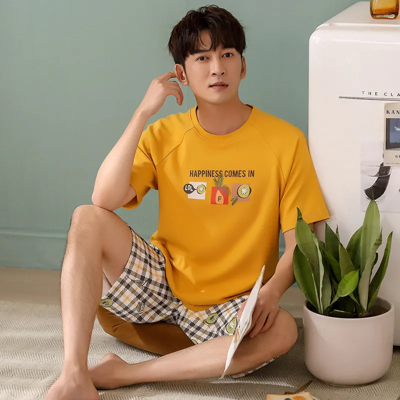 FENTENGCARE Pajama Set Men's Sunflower-3