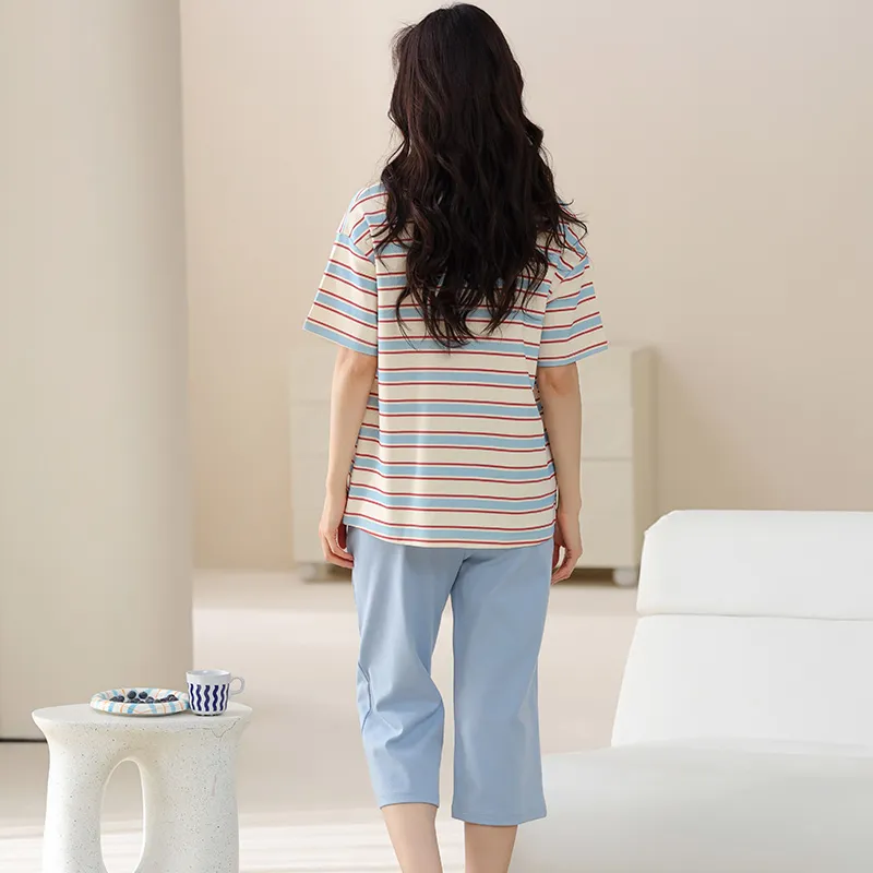 FENTENGCARE Pajama Set Women's Sky Blue-5