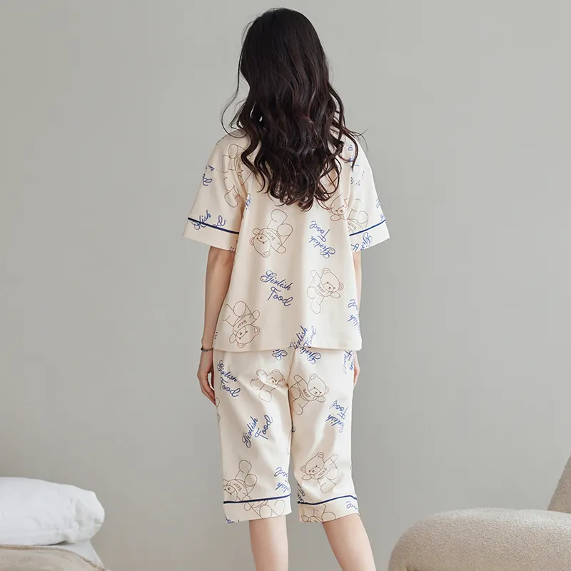 FENTENGCARE Pajama Set Women's Apricot-1
